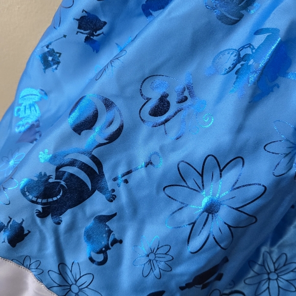 DISNEY STORE Alice in Wonderland Costume Dress Blue Girls 11/12 NEW NWT - Picture 7 of 11